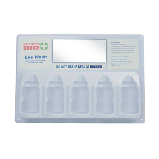 First Aider's Choice Eye Wash Wall Plate suites 100ml bottles