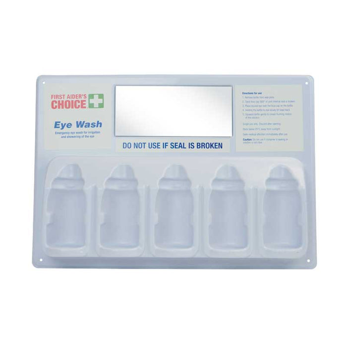 First Aider's Choice Eye Wash Wall Plate suites 100ml bottles